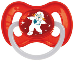 Пустышка латексная Canpol Babies Space 0-6 мес 23/221/Красный