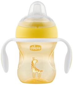 Чашка-поильник Chicco Transition Cup, 200 мл, Желтый