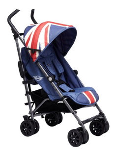 Коляска-трость EasyWalker Buggy Mini, бампер Union Jack Vintage EMB10031SET