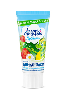 Детская зубная паста Дракоша Happy Moments клубничная 60 мл