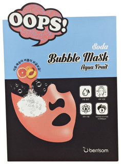 Маска для лица berrisom Soda Bubble Mask Aqua 18 мл