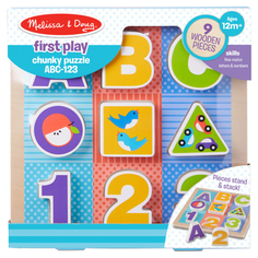 Пазл Melissa and Doug Мои первые пазлы Буквы и цифры