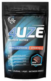 Протеин PureProtein FUZE + Glutamine, молочный шоколад, 750 г