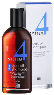 Шампунь Sim Sensitive System 4 Therapeutic Shale Oil Shampoo 4, 215 мл