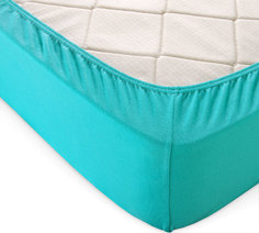 Простыня трикотажная на резинке (ментол) 90х200х20 Текс Дизайн