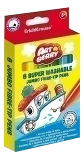 Фломастеры Erich Krause Фломастеры Artberry Super Jumbo 6 цветов