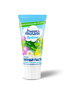 Детская зубная паста Дракоша Happy Moments "Bubble-gum" 60 мл