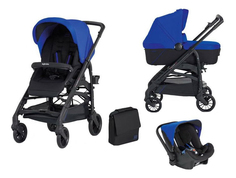 Коляска 3 в 1 Inglesina Trilogy System Colors на шасси Trilogy City Black Синяя