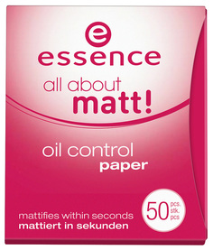 Матирующие салфетки essence All About Matt! Oil Control Paper 50 шт