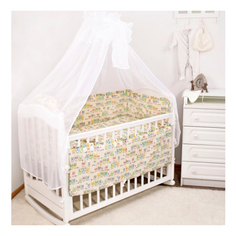 Комплект детского постельного белья Крошкин дом Совушки на ветках бежевый