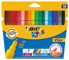 Набор фломастеров BIC Visa 18 цветов