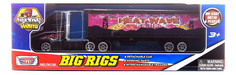 Коллекционная модель MotorMax Big Rigs с полуприцепом розовая
