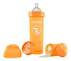 Детская бутылочка Twistshake Антиколиковая 330 мл оранжевая