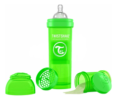 Детская бутылочка Twistshake Антиколиковая 330 мл зеленая