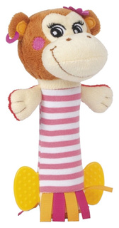 Мягкая игрушка Canpol с пищалкой Pirates 68/034, 0+, обезьянка девочка