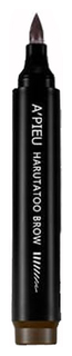 Фломастер для бровей с эффектом тату APieu Harutatoo Brow, оттенок Dark Brown, 4,6 г