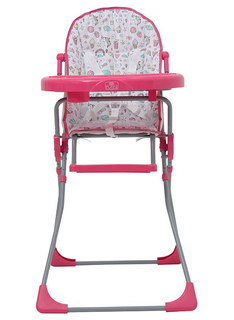 Стульчик для кормления Polini Kids 152 Единорог Сладости, Розовый