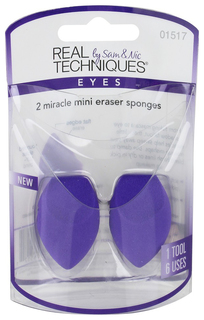 Спонж для макияжа Real Techniques 2 Miracle Mini Eraser Sponges