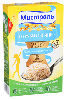 Отруби Мистраль детокс-очищение овсяные 400 г Mistral