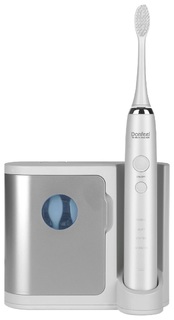 Электрическая зубная щетка Donfeel HSD-010 ультразвуковая аккумуляторная белая (3 насадки)