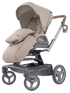 Коляска 2 в 1 Inglesina Quad System на шасси Quad Titanium Black Cognac