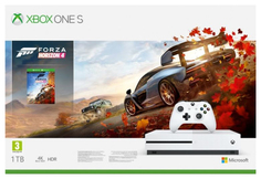 Игровая приставка Microsoft Xbox One S 1TB White + Forza Horizon 4