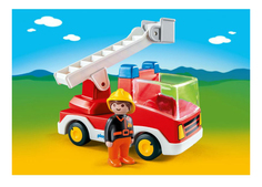 Игровой набор PLAYMOBIL 1.2.3.: Пожарная машина с лестницей
