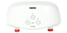 Водонагреватель проточный Zanussi 3-logic 5.5 ТS (душ+кран) white