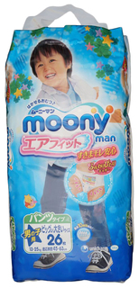 Подгузники-трусики Moony Man XXL (13-25 кг), 26 шт.