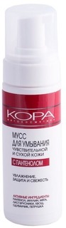 Мусс для умывания КОРА Для чувствительной и сухой кожи с пантенолом, 160 мл