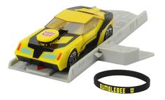 Трансформеры, машинка bumblebee с запуском + браслет, 11см, 1/12 Dickie Toys