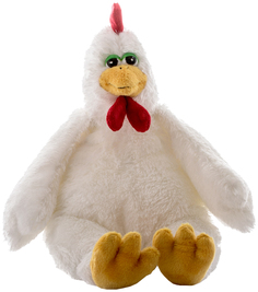 Мягкая игрушка птица Aurora Петушок белый 25 см