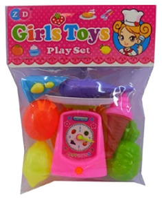 Игровой набор Shantou Gepai весы с продуктами