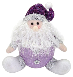 Светильник новогодний Новогодняя сказка Дед Мороз LED 18 см фиолетовый 949185