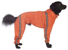 Комбинезон для собак ТУЗИК размер XS мужской, оранжевый, длина спины 21 см