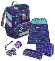 Ранец Step By Step SpACE Happy Dolphins Голубой/Фиолетовый Hama