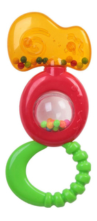 Погремушка пластиковая, с прорезывателем и шариком внутри Bondibon 22,4х16,5 см