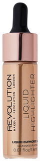 Хайлайтер Makeup Revolution Liquid Highlighter Euphoric Gold 18 мл