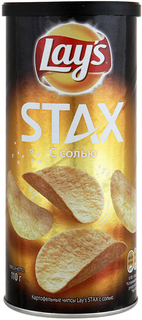 Картофельные чипсы Lays stax с солью 110 г Lays