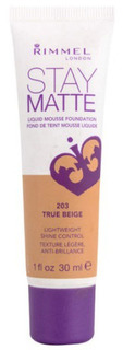 Тональный крем RIMMEL Stay Matte, тон №203 True Beige, 30 мл.