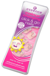Накладные ногти Essence Nail Art Colour Changing Click & Go Nails 01 Love 12 шт