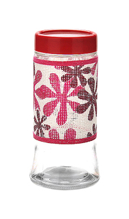 Банка для хранения Loraine 21615 Красный, прозрачный