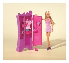 Кукла Simba Штеффи и шкаф с одеждой, 15 аксессуаров 29 см