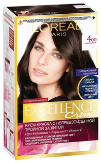 Краска для волос LOreal Paris Excellence 400 Brown 270 мл