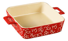 Форма для запекания квадратная, 26х19х6 см, красная TM Appetite