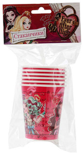 Набор одноразовых стаканов Веселый праздник разноцветный