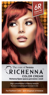 Краска для волос RICHENNA Color Cream 6R Copper Red