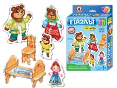 Русский стиль Пазлы три медведя 3d