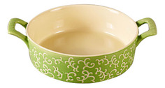 Форма для запекания круглая, 30х23х7 см, зеленая TM Appetite