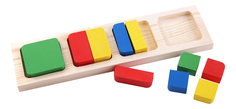 Деревянная игрушка для малышей Томик Геометрия Квадрат